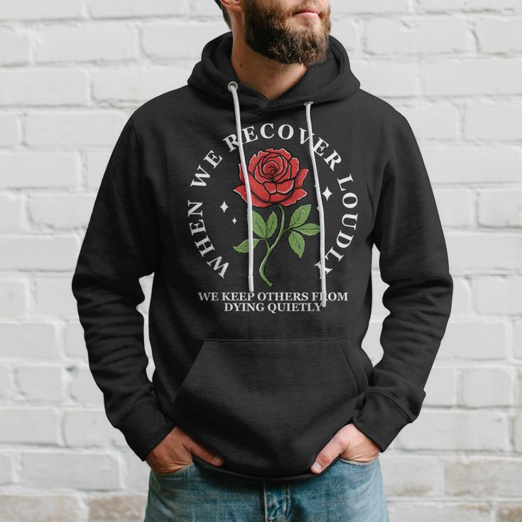 Narcotics Anonymous Recover Loudly Na Aa Sobriety Hoodie Gifts for Him