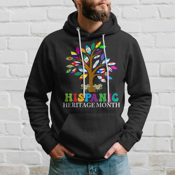 National Hispanic Heritage Month Cute Tree Country Flags Hoodie Gifts for Him