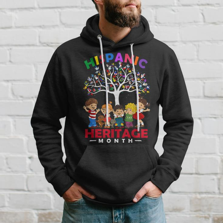 National Hispanic Heritage Month Hand Flag Tree Roots Latino Hoodie Gifts for Him