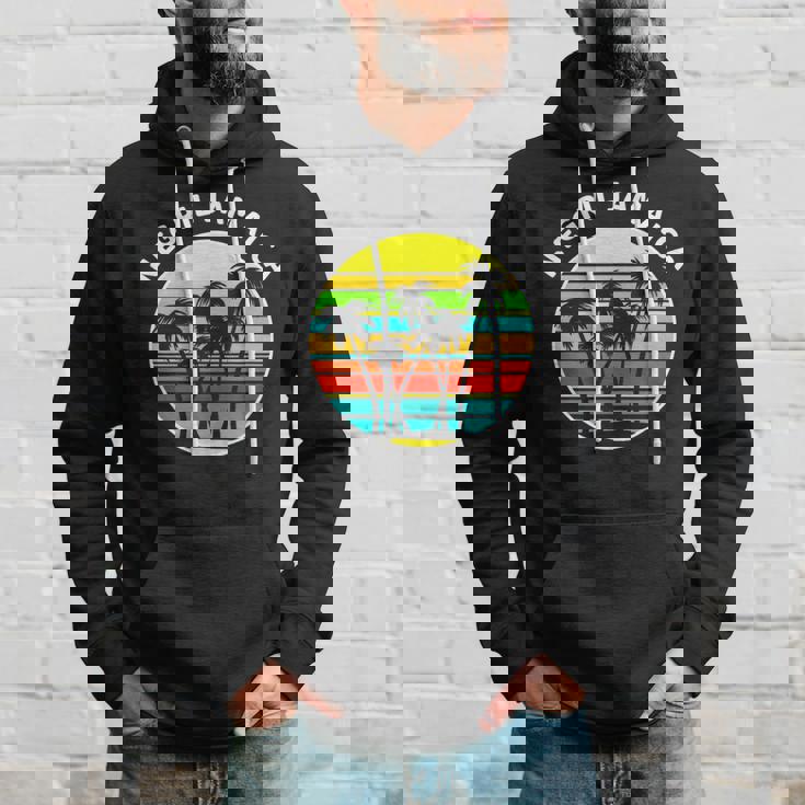 Negril Jamaica Palm Trees Silhouette Sunset Jamaica Hoodie Gifts for Him