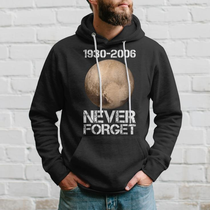 Never Forget Pluto Funny Space Graphic Space Funny Gifts Hoodie Gifts for Him