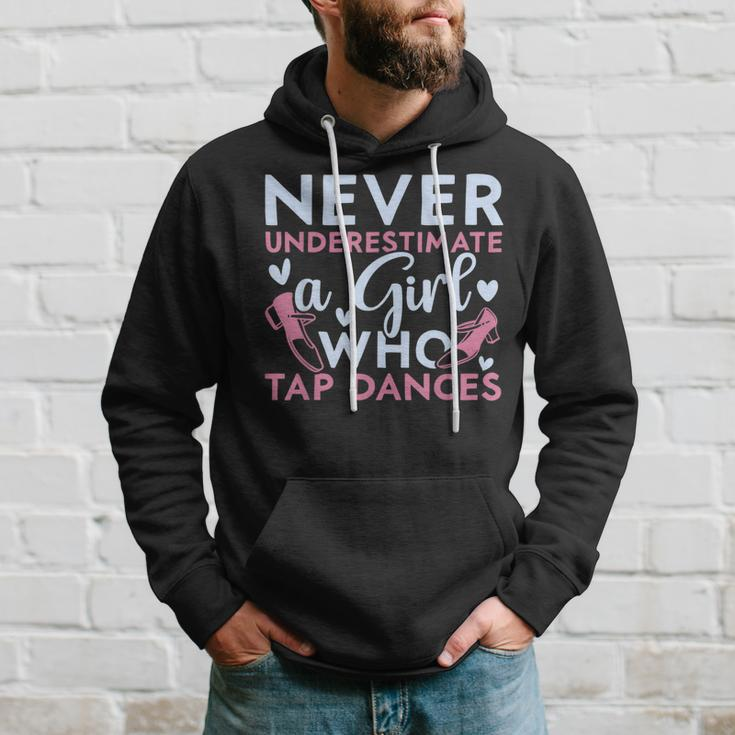 Never Underestimate A Girl Who Tap Dances Tap Dancing Dancing Funny Gifts Hoodie Gifts for Him