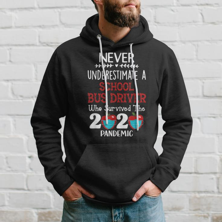 Never Underestimate A School Bus Driver Hoodie Gifts for Him