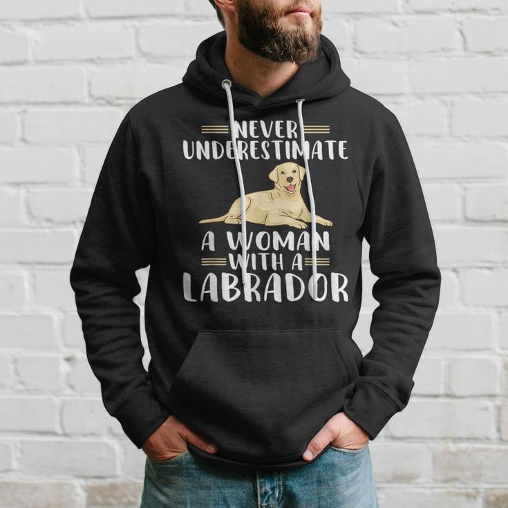 Never Underestimate A Woman With A Labrador Hoodie Gifts for Him