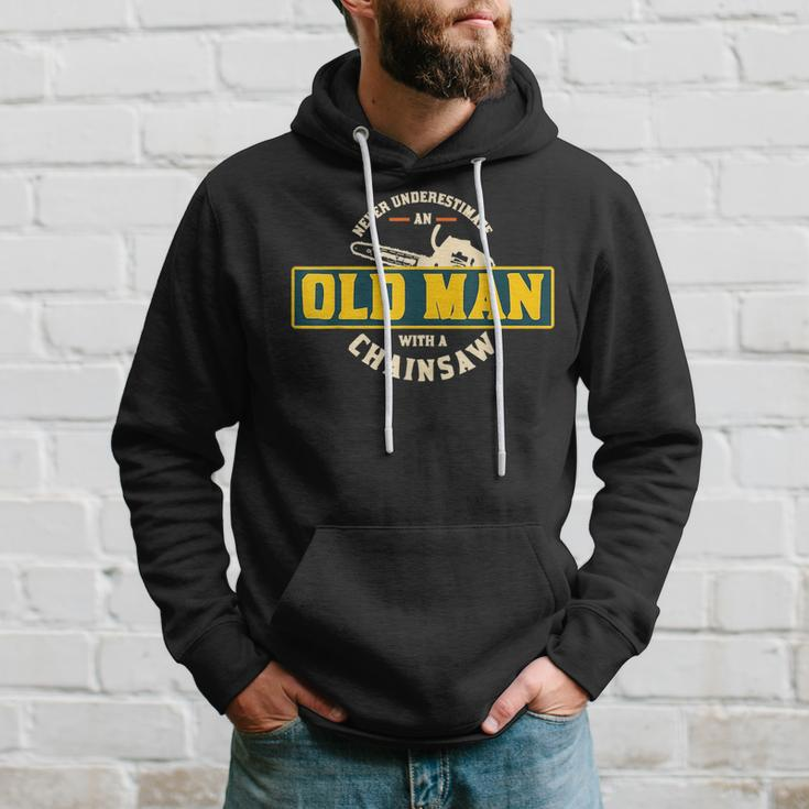 Never Underestimate An Old Man With A Chainsaw Ts Hoodie Gifts for Him
