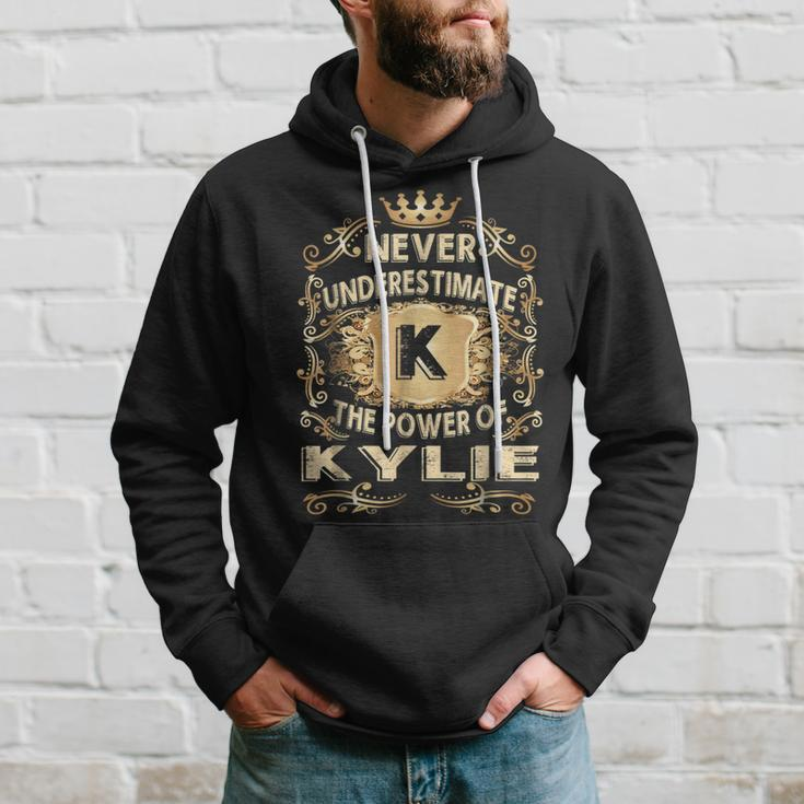 Never Underestimate Kylie Personalized Name Hoodie Gifts for Him