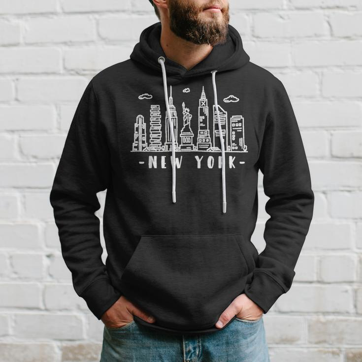 New York City Nyc Ny Skyline Hoodie Gifts for Him
