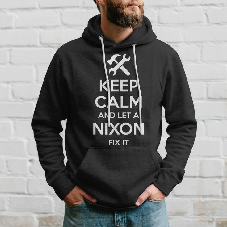 Nixon Funny Surname Birthday Family Tree Reunion Gift Idea Hoodie Gifts for Him