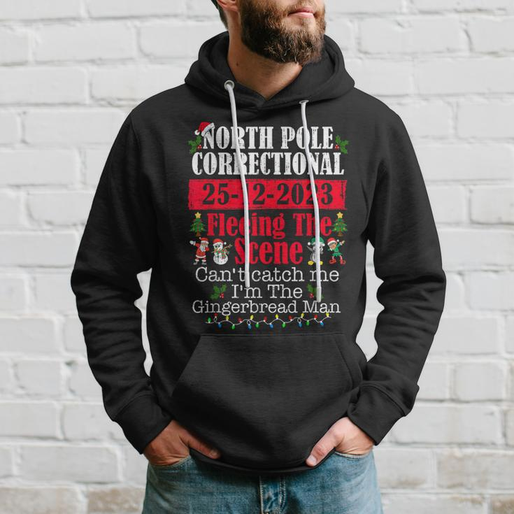 North Pole Correctional Fleeing The Scene Can't Catch Me Hoodie Gifts for Him