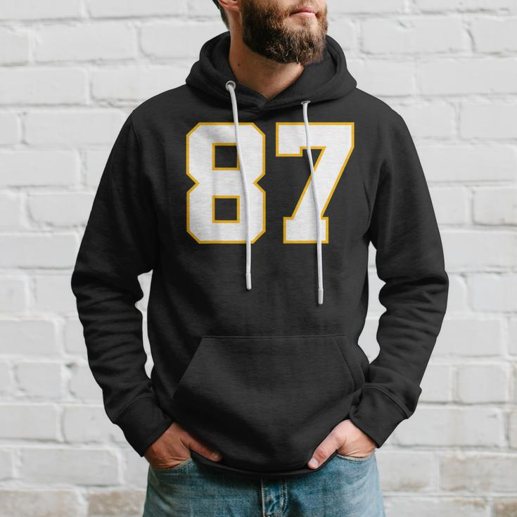 Number 87 Kansas City Fan Football Classic College American Hoodie Gifts for Him