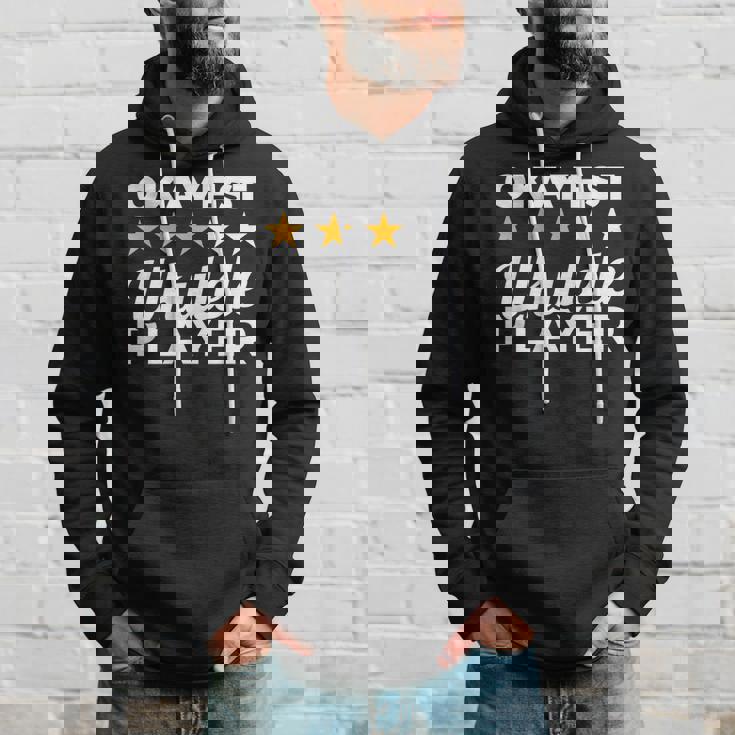 Okayest Ukulele Player Ukulelist Hoodie Gifts for Him