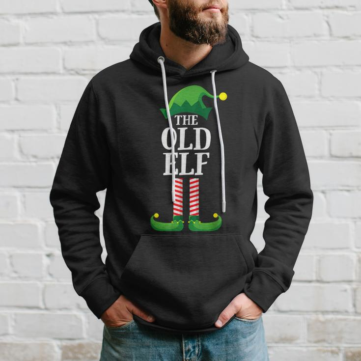 Old Elf Matching Family Group Christmas Party Hoodie Gifts for Him