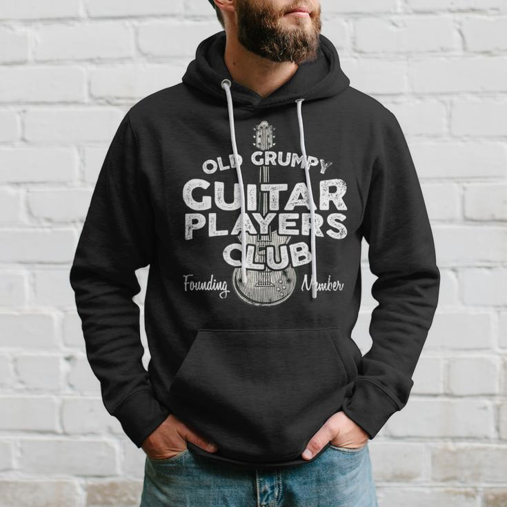 Old Grumpy Guitar Players Club Founding Member Guitar Funny Gifts Hoodie Gifts for Him