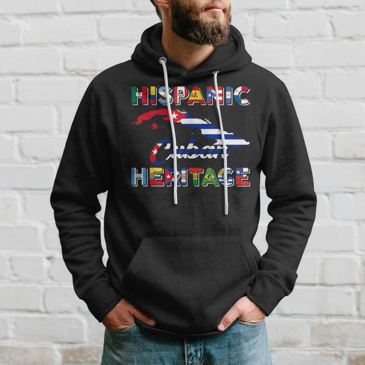 Hispanic Heritage Month National Cuban Cuba Flag Pride Hoodie Gifts for Him