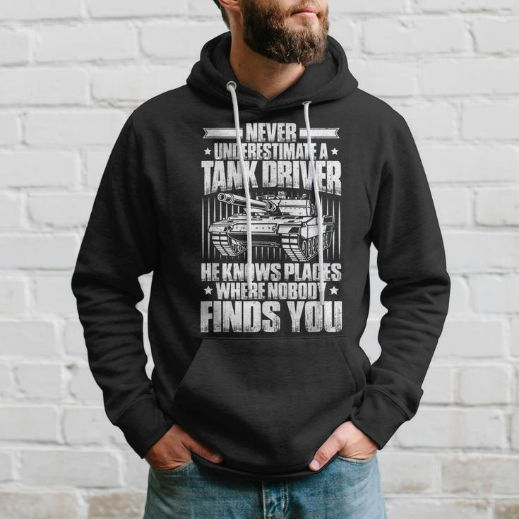 Panzer Tanker Never Underestimate A Tank Driver Hoodie Gifts for Him