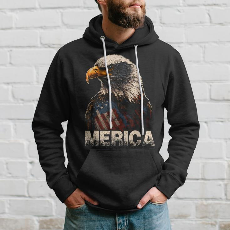 Patriotic Bald Eagle 4Th Of July Usa American Flag Hoodie Gifts for Him