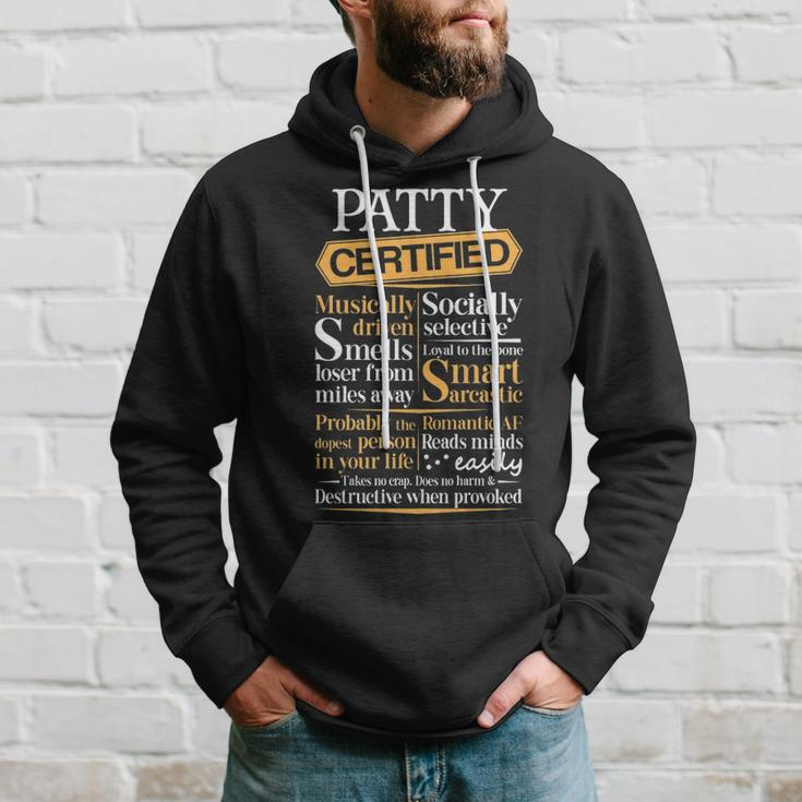 Patty Name Gift Certified Patty Hoodie Gifts for Him