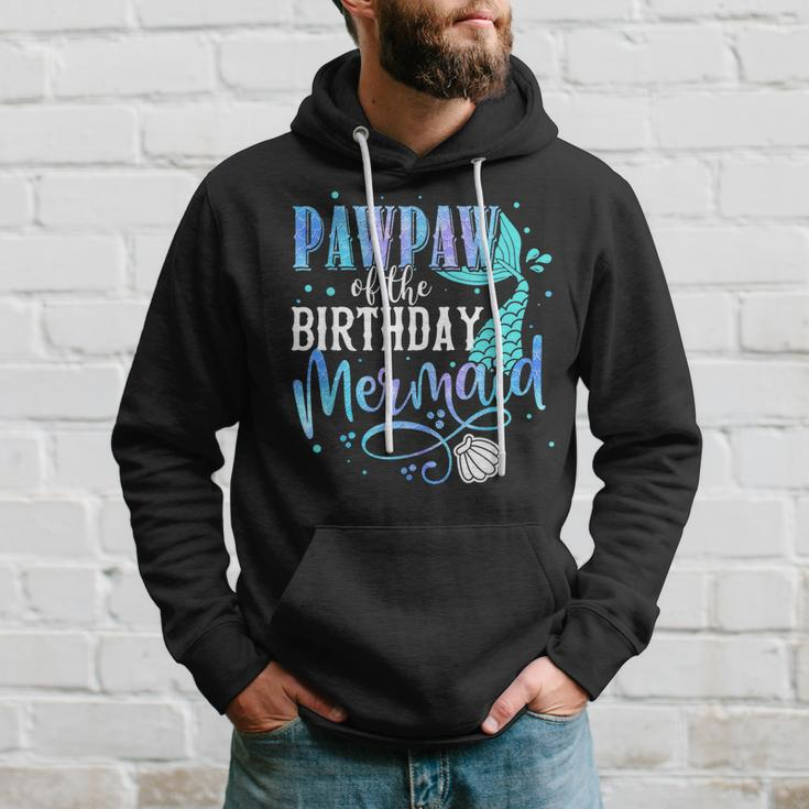 Pawpaw Of The Birthday Mermaid Family Matching Party Squad Hoodie Gifts for Him