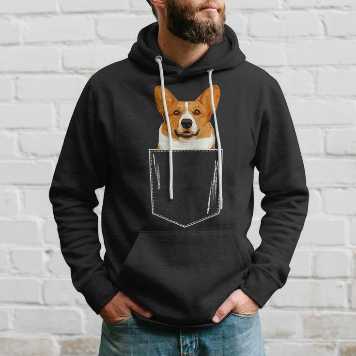 Perfect Corgi In Pocket Lover Funny Meme Gift Hoodie Gifts for Him