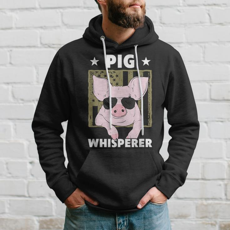 Pig Whisperer Pig Design For Men Hog Farmer Hoodie Gifts for Him