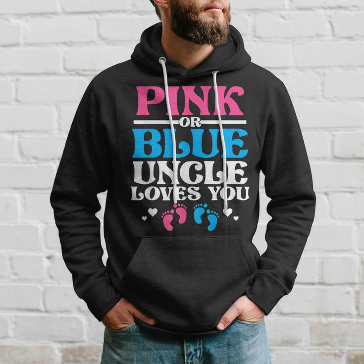 Pink Or Blue Uncle Loves You Hoodie Gifts for Him