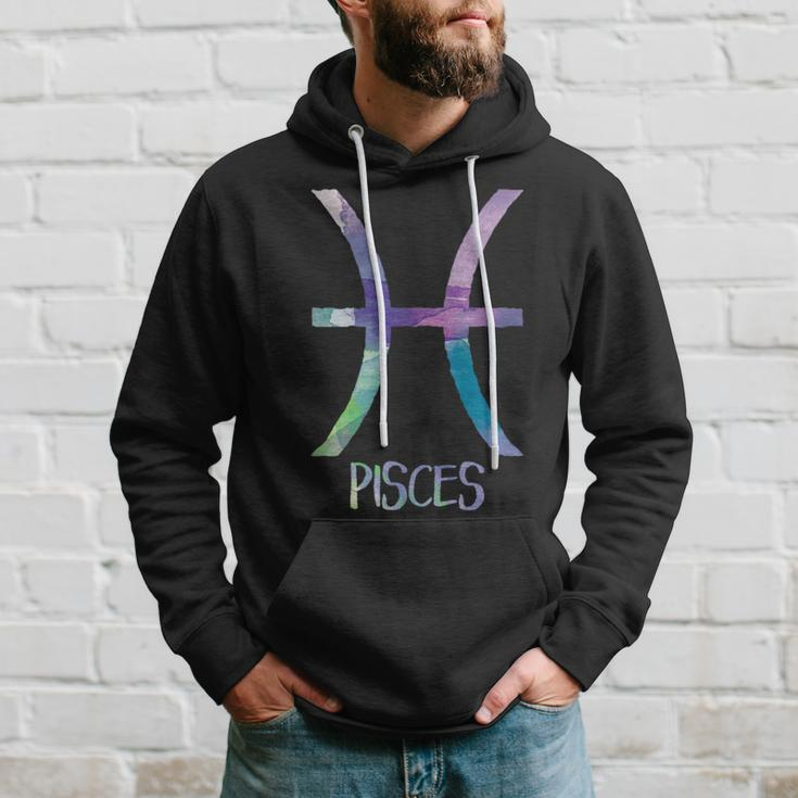 Pisces Zodiac Symbol Astrology Fish Water Sign Hoodie Gifts for Him