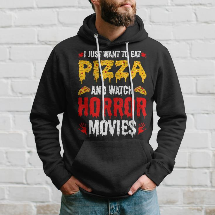 Pizza & Horror Movies Movies Hoodie Gifts for Him