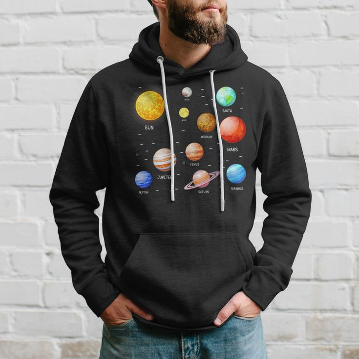 Planets Solar System Science Astronomy Space Lovers Astronomy Funny Gifts Hoodie Gifts for Him