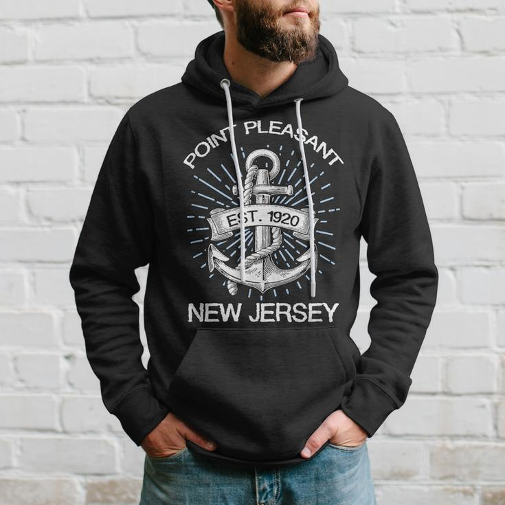 Point Pleasant Nj Vintage Nautical Anchor And RopeHoodie Gifts for Him