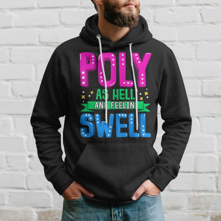 Polysexual Gay Pride Month Poly As Hell And Feelin Swell Hoodie Gifts for Him