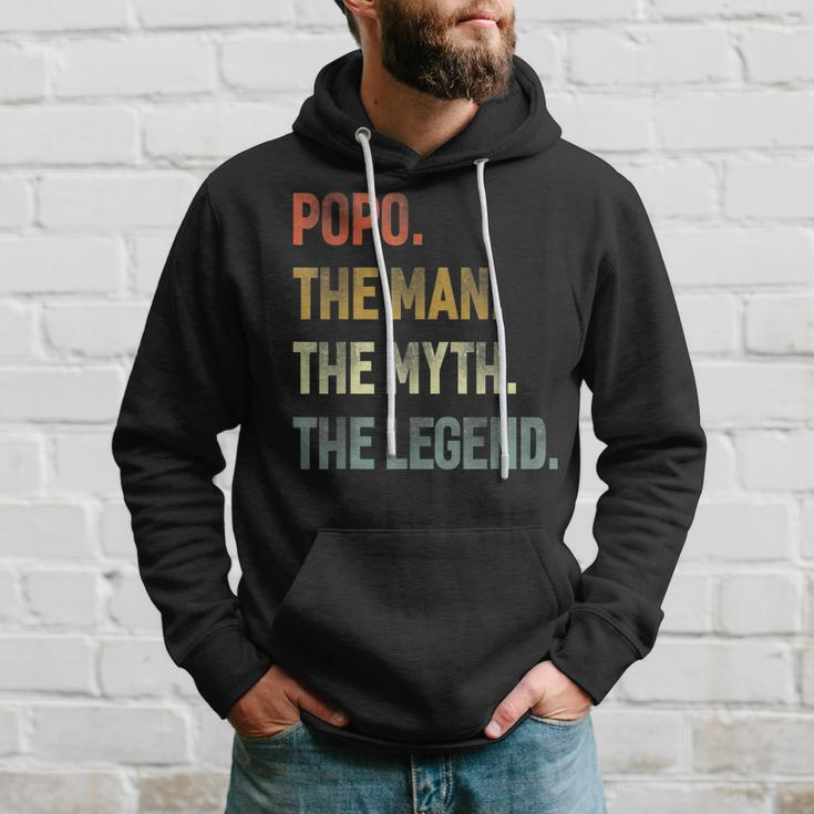 Popo The Man The Myth The Legend Grandpa Father Day Gift Hoodie Gifts for Him