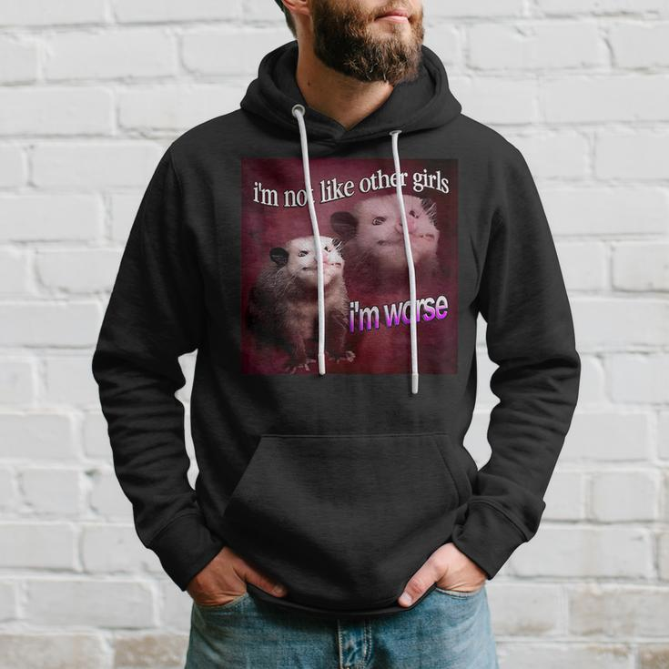 Possum I’M Not Like Other Girls I’M Worse Hoodie Gifts for Him