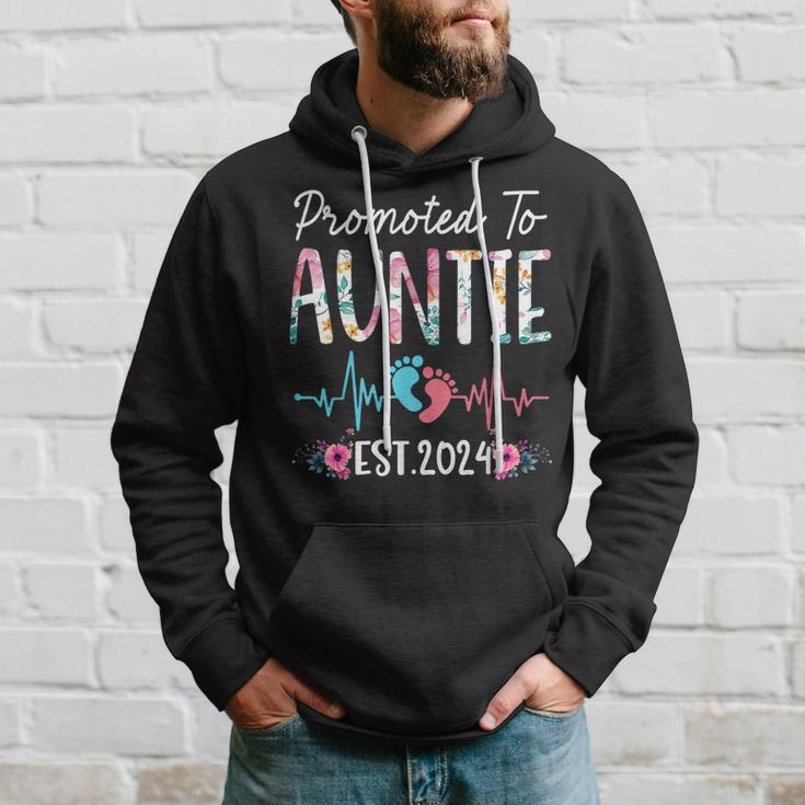 Promoted To Auntie Est 2024 Mothers Day First Time Mom Hoodie Gifts for Him