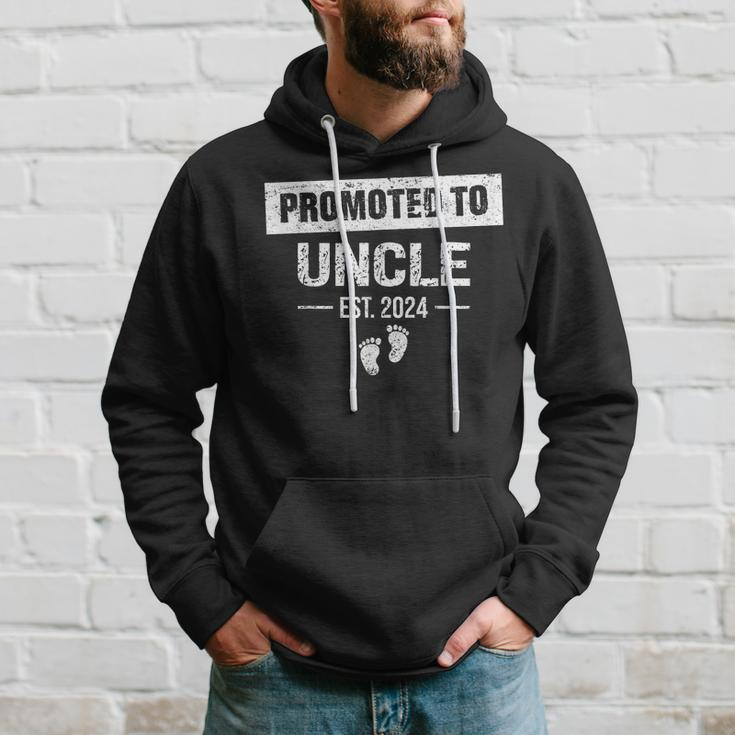Promoted To Uncle 2024 Soon To Be Uncle Funny New Dad Gift For Mens Hoodie Gifts for Him