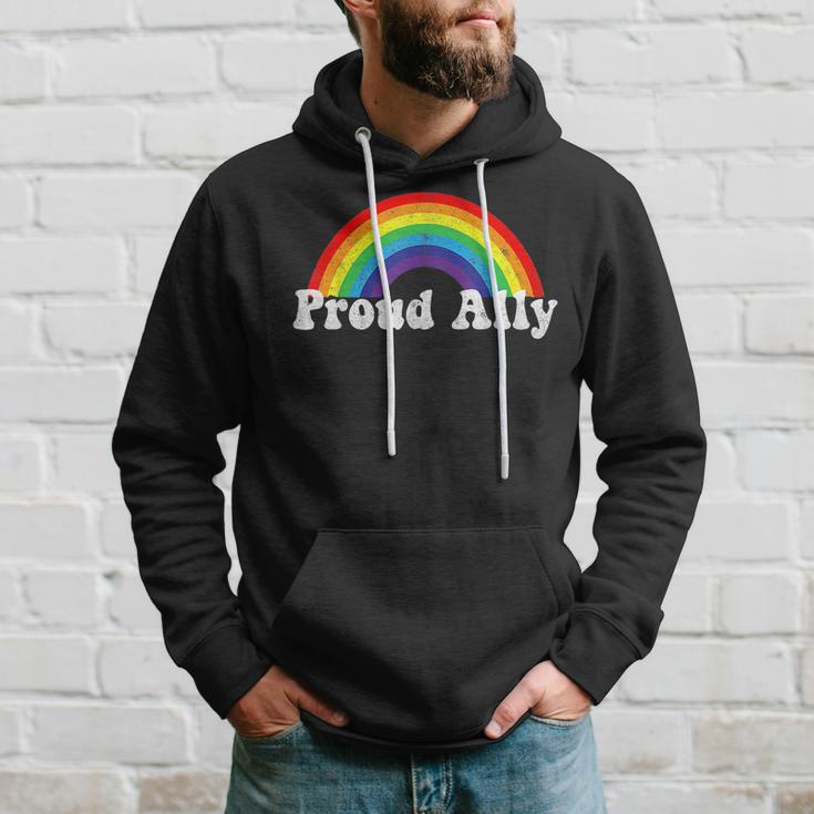 Proud Ally Lgbtq Lesbian Gay Bisexual Trans Pan Queer Gift Hoodie Gifts for Him