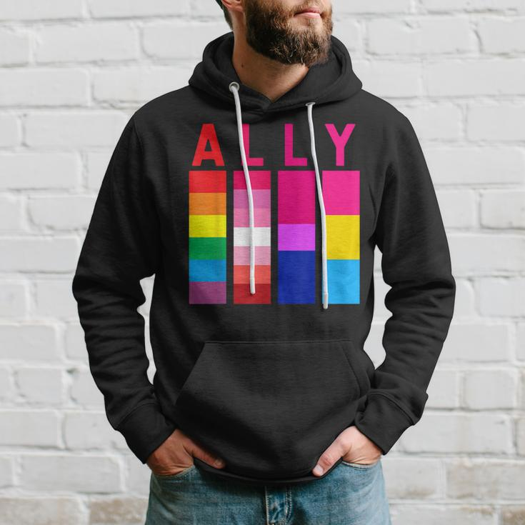 Proud Ally Pride Rainbow Lgbt Ally Hoodie Gifts for Him