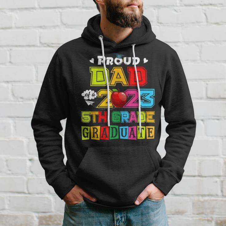Proud Dad Of A 2023 5Th Grade Graduate Funny Family Lover Hoodie Gifts for Him