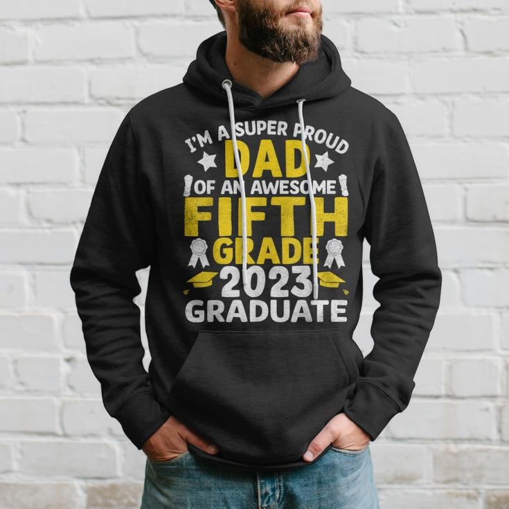Proud Dad Of Awesome Fifth Grade 2023 Graduated Graduation Hoodie Gifts for Him