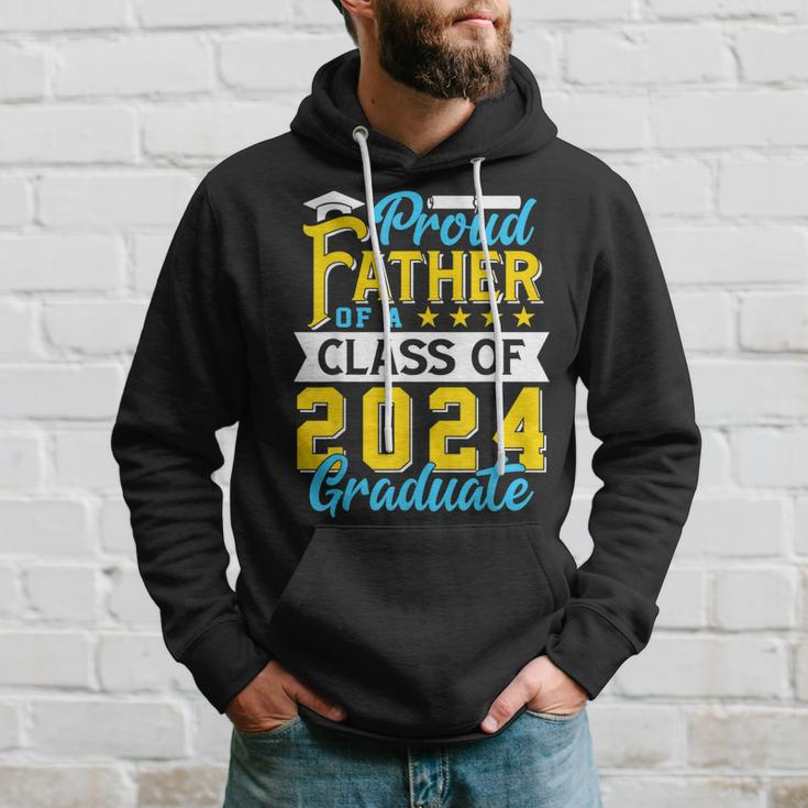 Proud Father Of A Class Of 2024 Graduate Senior 2024 Hoodie Gifts for Him