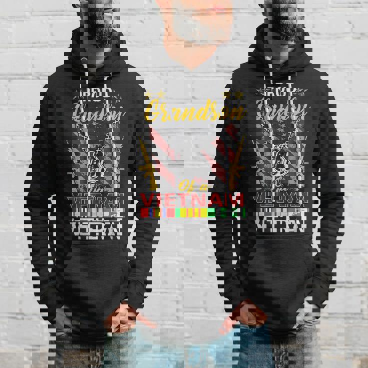 Proud Grandson Of A Vietnam Veteran| Proud Vietnam Veterans Hoodie Gifts for Him