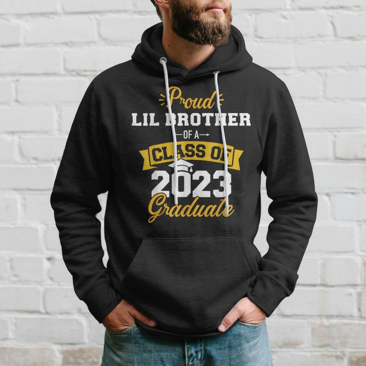 Proud Lil Brother Class Of 2023 Graduate Senior Graduation Hoodie Gifts for Him