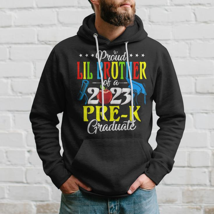 Proud Lil Brother Of A 2023 Prek Graduate Family Lover Hoodie Gifts for Him