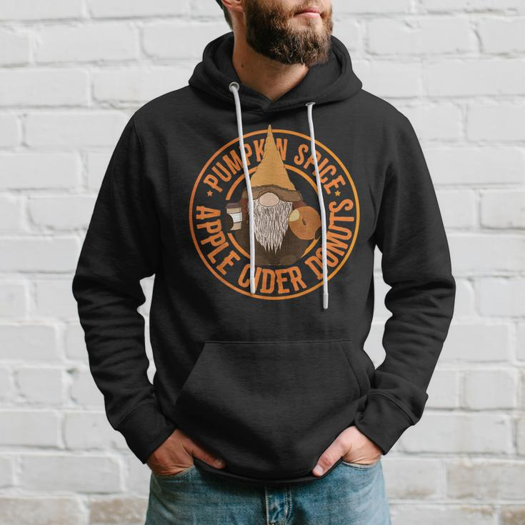 Pumpkin Spice Latte & Donuts Autumn Gnome Halloween Latte Hoodie Gifts for Him