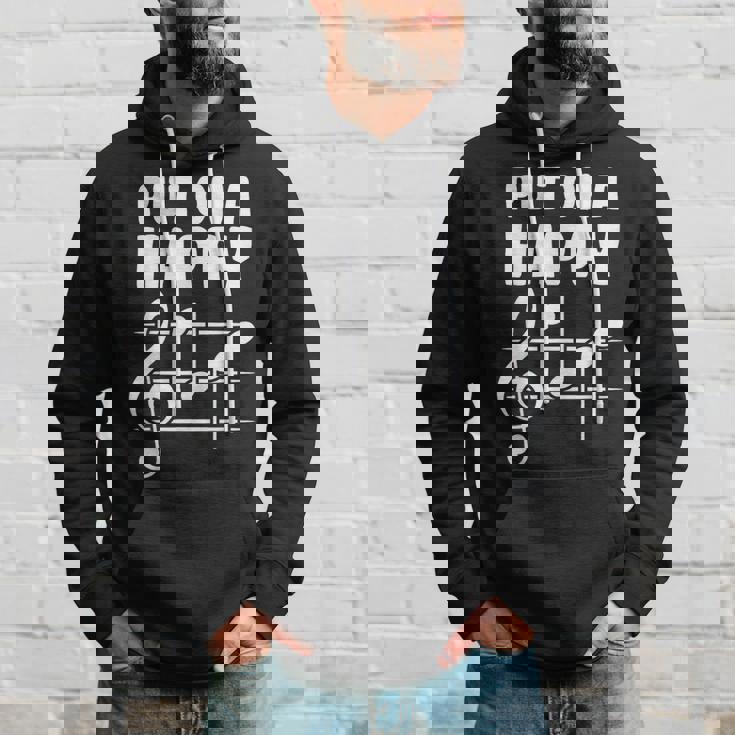 Put On A Happy Face Music Musicians Songwriters Hoodie Gifts for Him