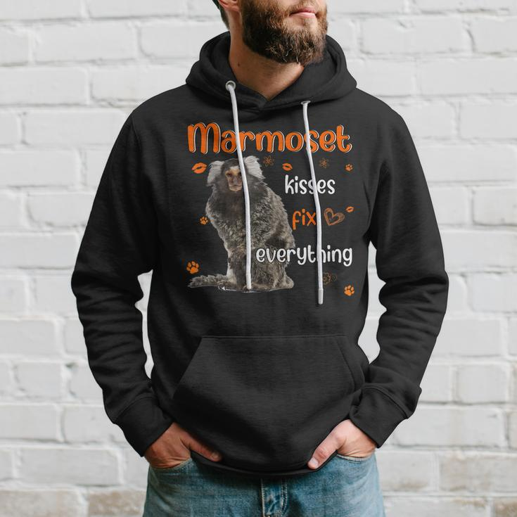 Pygmy Marmoset Kisses Fix Everything Heart Hoodie Gifts for Him