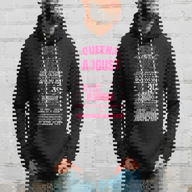 Queens Are Born In August 10 Facts Funny Birthday Hoodie Gifts for Him