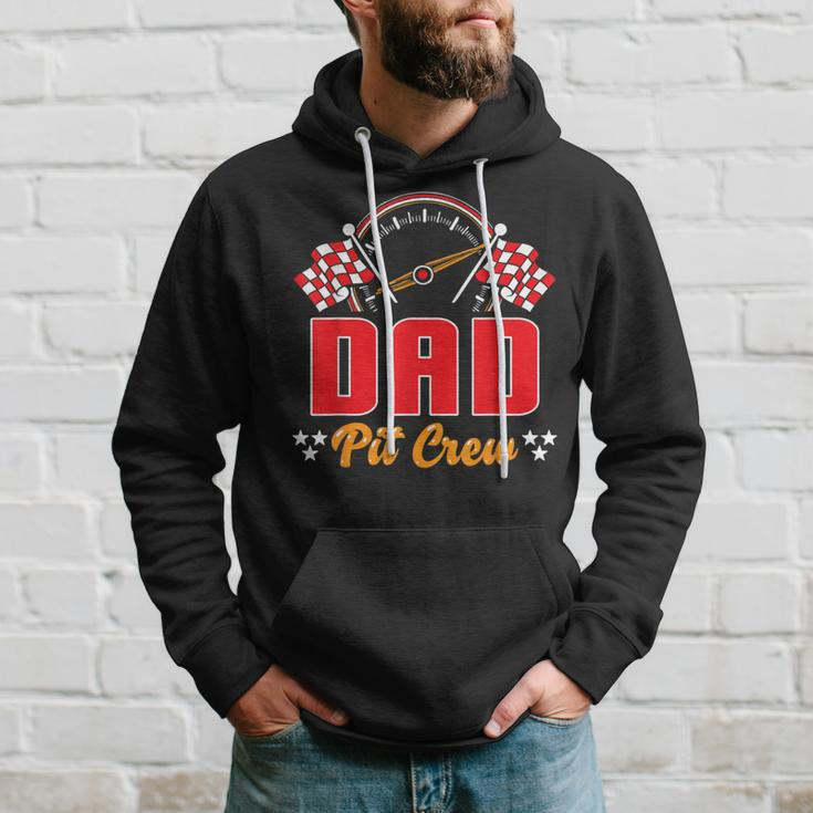 Race Car Birthday Party Matching Family Dad Pit Crew Hoodie Gifts for Him
