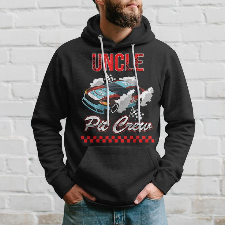 Race Car Birthday Party Racing Family Uncle Pit Crew Funny Gifts For Uncle Hoodie Gifts for Him