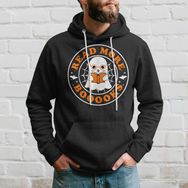 Read More Books Halloween Ghost Reading Bookworm Hoodie Gifts for Him
