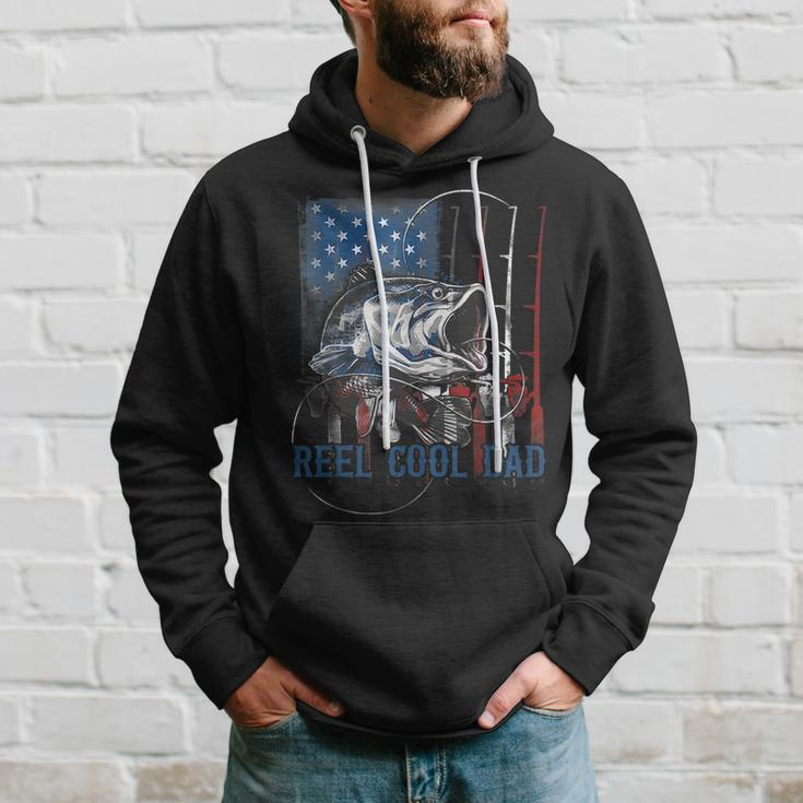 Reel Cool Dad Fishing Fathers Day Gift 4Th Of July Dad Joke Hoodie Gifts for Him
